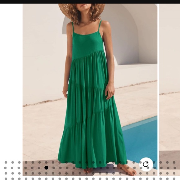 Anrabess Dresses & Skirts - ANRABESS SPAGHETTI STRAP ASYMMETRIC TIERED DRESS, NWT